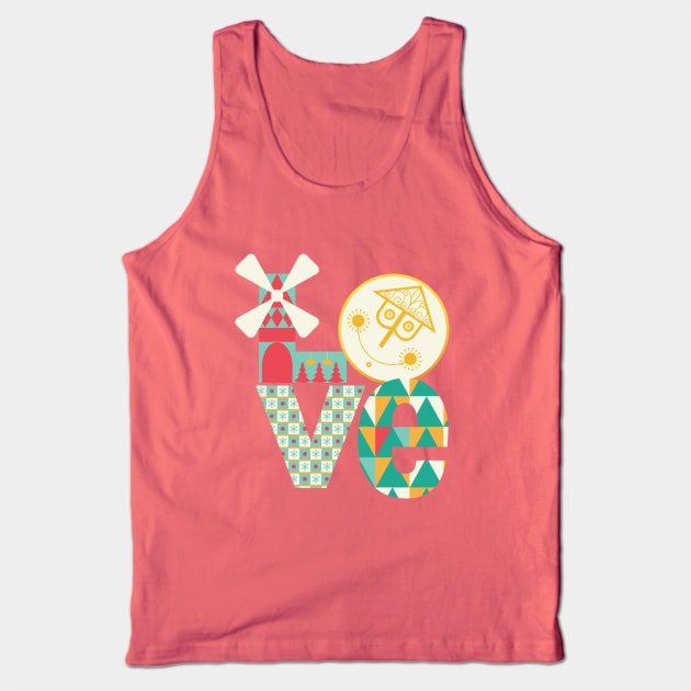 It's a World of LOVE at Christmas Tank Top by 5571 designs